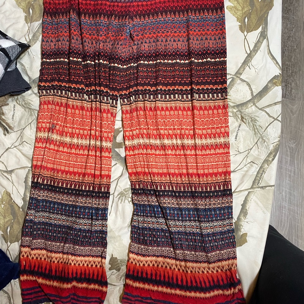 Cato Bohemian Multicolor Wide-Leg Pants